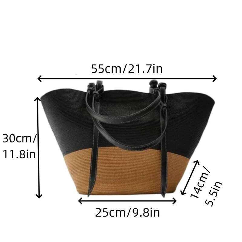 Classic Large Capacity Woven Fashion Grass Beach Leisure Women's Travel Shoulder Bag