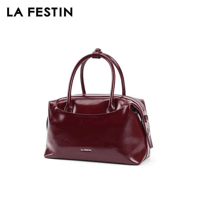 LA FESTIN Women New Boston Handbag Fashion Shoulder Crossbody Lady Leather Large Capacity Brand Bag