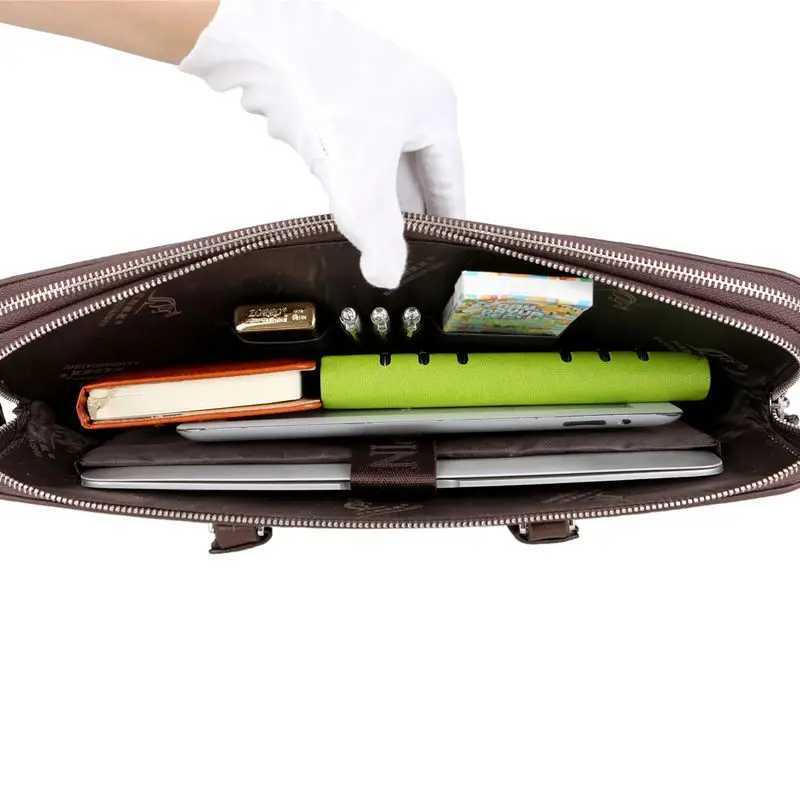 2024 New Luxury PU Leather Business Alligator Mens Briefcase Male Shoulder Bag Men Messenger Laptop Design Computer Bag W250610