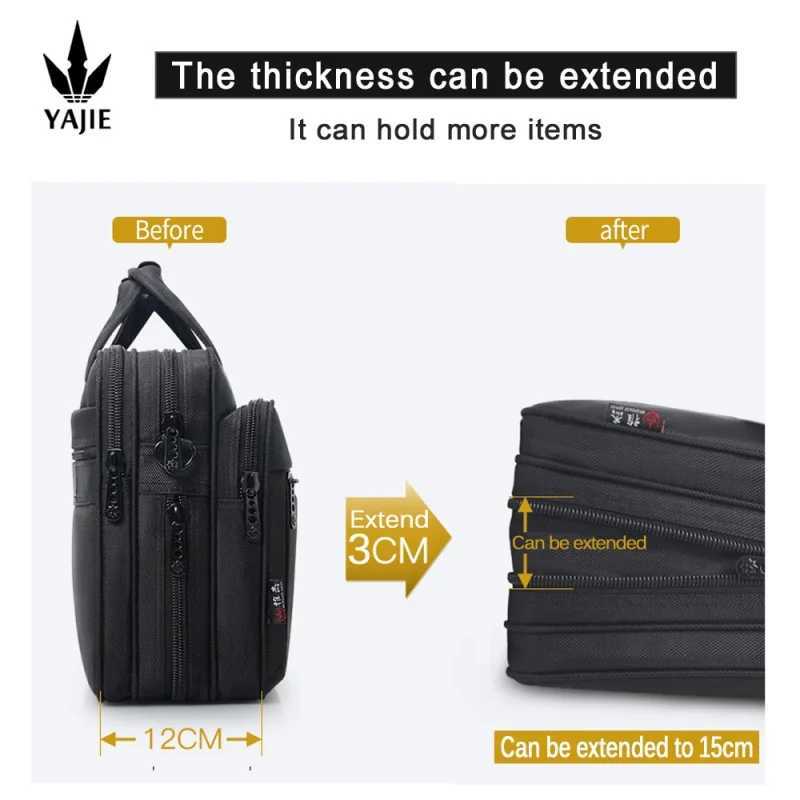 Large Capacity Briefcase Bag Men Business Bag 15.6 inches 17 inches 19 inches Laptop Bag Shoulder Bags Canvas Handbags messenger Bag W250610