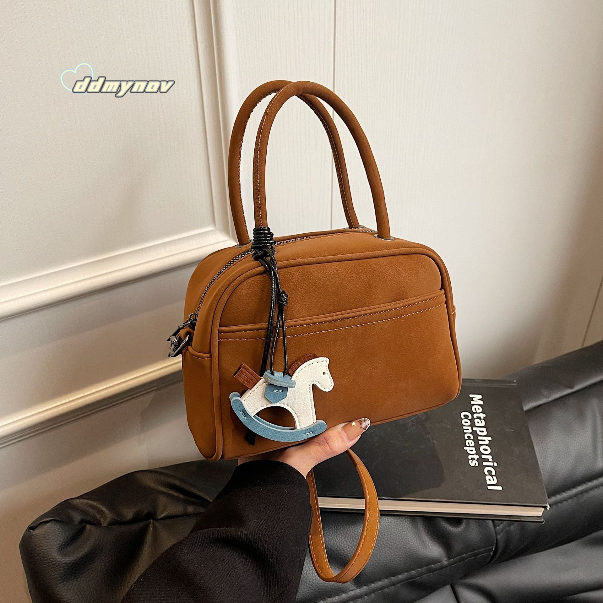Minimalist High-End Niche Handbag Korean Style Trendy Fashion Casual Bags New Commuter Women's Shoulder Crossbody Bag ddmynov