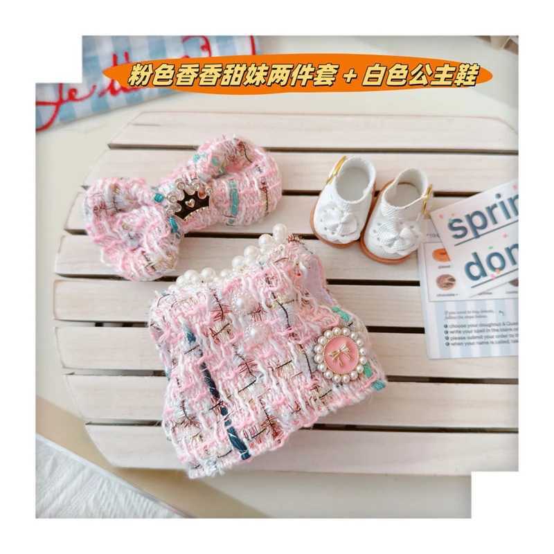 17cm Labubu Doll Accessories Clothes Kawaii Mini Luxury Design Sweet Princess Skirt Labubu Clothes Crossbody Bag Princess Shoes W250610
