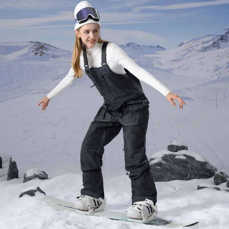 Ski Pants for Men and Women, Windproof, Waterproof, Thicken Snow Pants, Outdoor Sports, Snowboarding, Breathable Jean Trousers