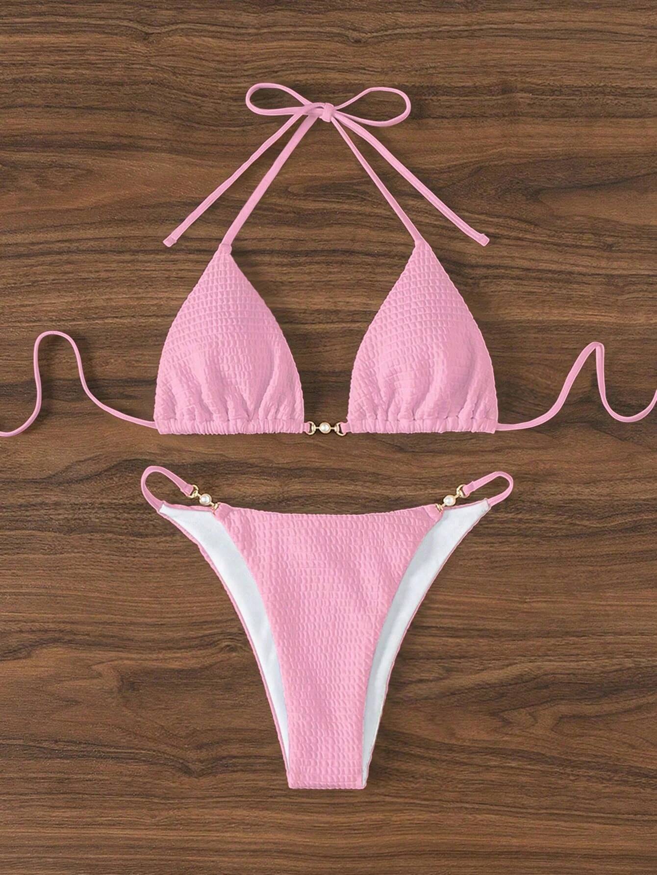 Swimsuit female conservative split bikini seaside spa vacation photo swimsuit
