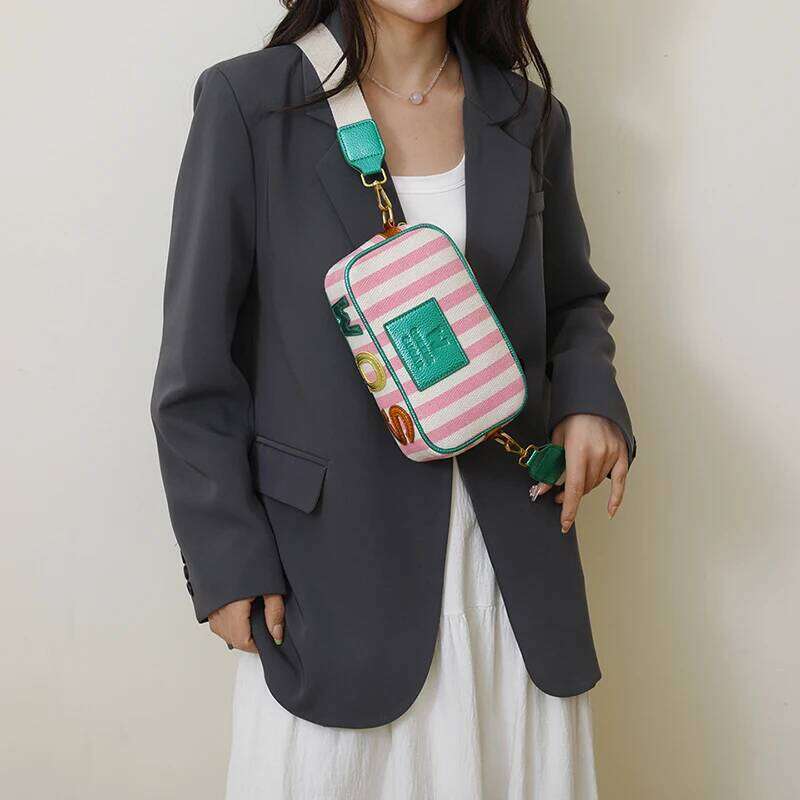 Designer Shoulder 2025 Camera Bags Fashion Trendy Ladies Zip Letter Square Bag Brand Women Handbag