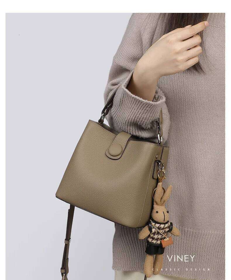 High-end for women 2025 new niche practical crossbody versatile fashion hand bucket shoulder bag