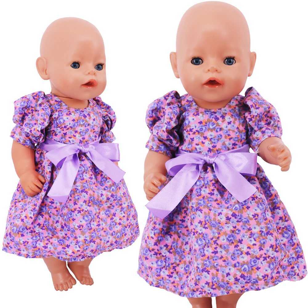 Kawaii Doll Dress Clothing Accessories For 43cm Born Baby Doll 18 Inch American Doll Girls Toys zapfs Birthday Christmas Gift W250610