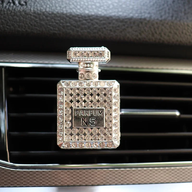 Diamond Perfume Bottle Car Air Freshener Interior Accessories Diamond Perfume Bottle Car Air Vent 250610
