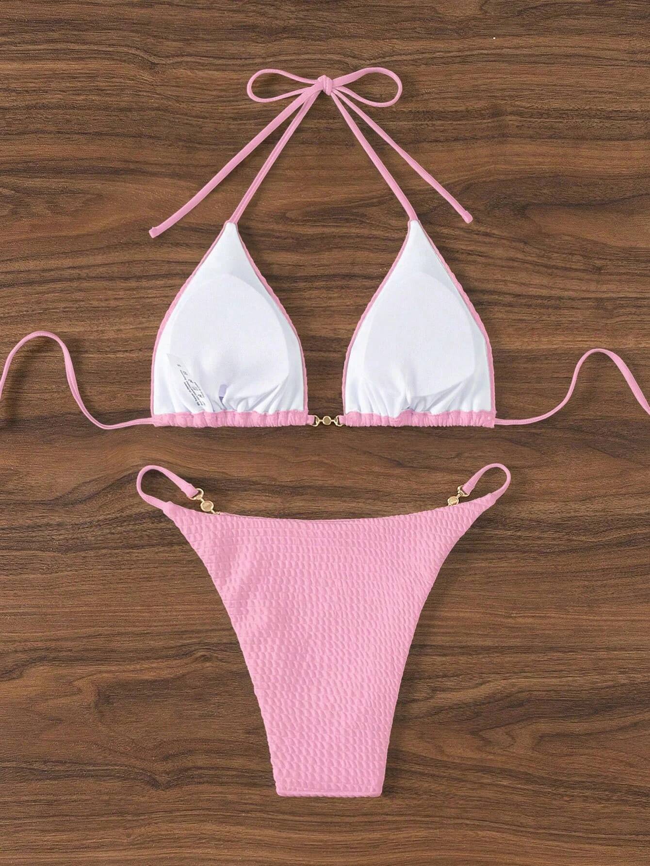 Swimsuit female conservative split bikini seaside spa vacation photo swimsuit