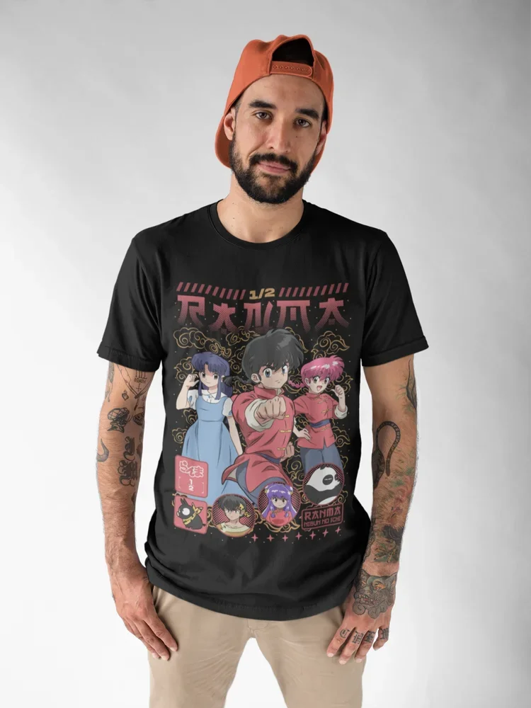 Japanese Anime Designer T-shirt Shampoo Rumiko Takahashi Girl Kawaii Funny Anime Tee All Size Graphic T Shirts Y2k Top Women Clothing Tops