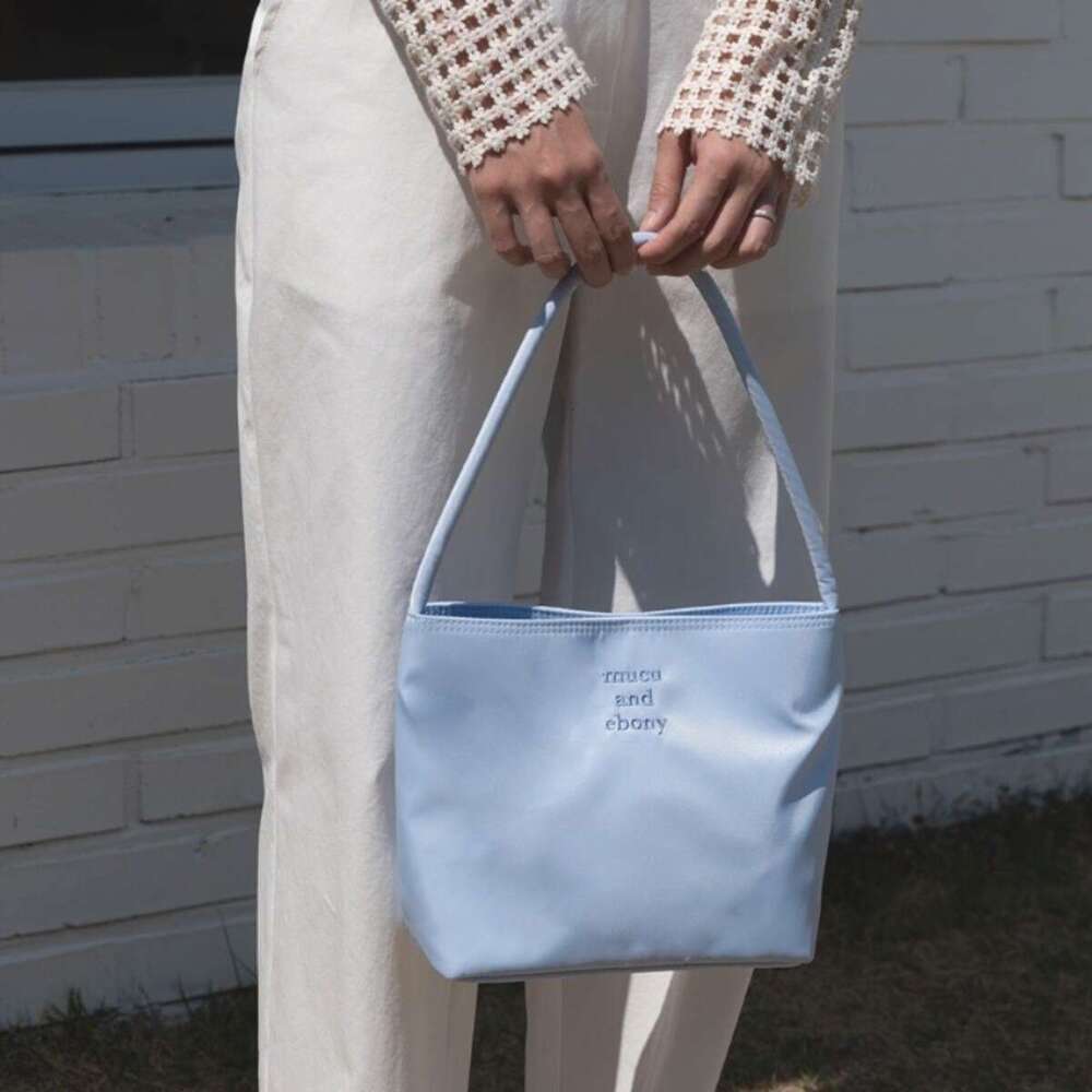 Korean Niche Mucu and Ebony Fashion Commuter Tote Handbag Nylon Underarm Bag for Women