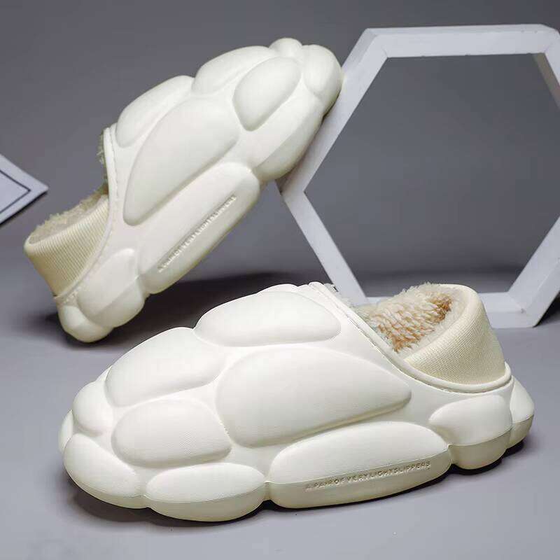 New Arrival Couple Drag Plus Veet Detachable Men's Cotton Shoes Home slippers