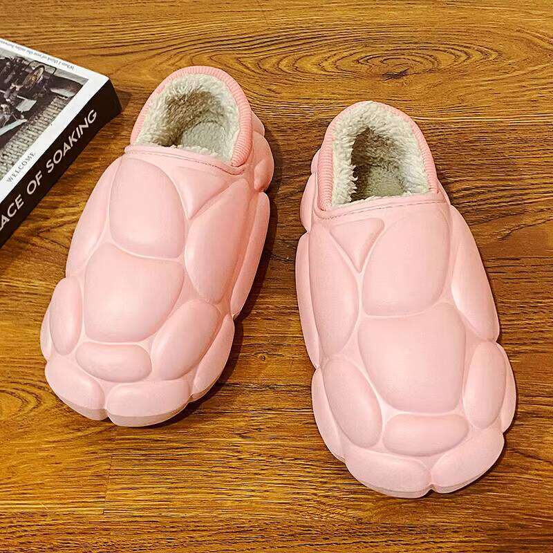 New Arrival Couple Drag Plus Veet Detachable Men's Cotton Shoes Home slippers