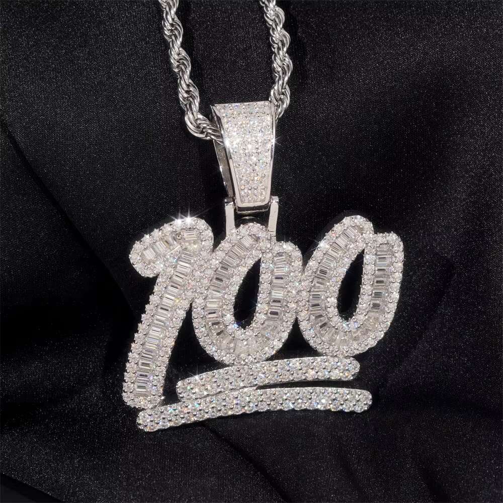 S925 Silver Moissanite Hip Hop Fashion Pendant