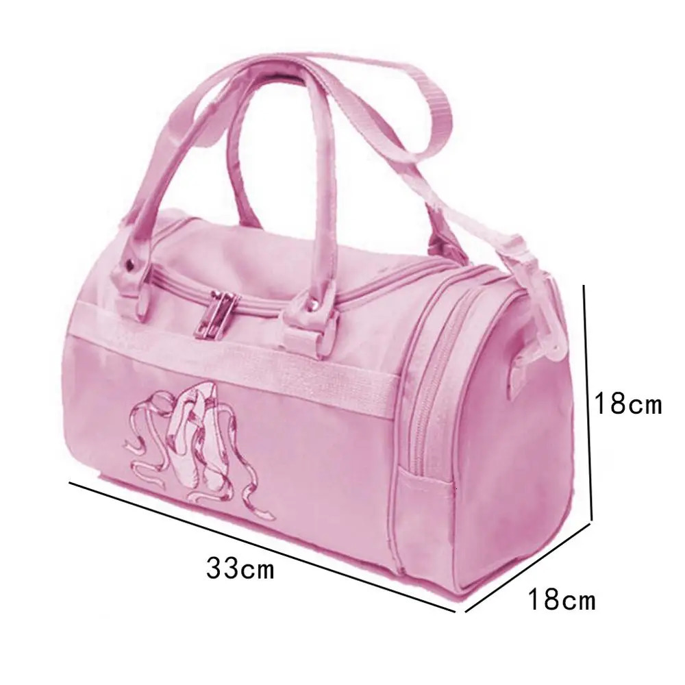Shoulder Ballet Dance Bags Pink Girls Sports Bag Rucksack Embroidered For Child Girls 250605