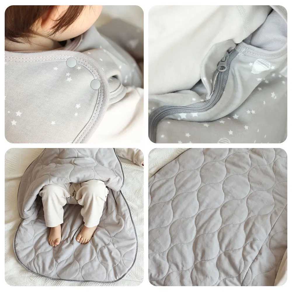 Baby Sleeping Bag Sleeveless Spring Baby Sleepsacks 3-24Months Kids Sleepwear Cute Animal Print Anti-Kick Blanket 2.5Tog y250610ZA70