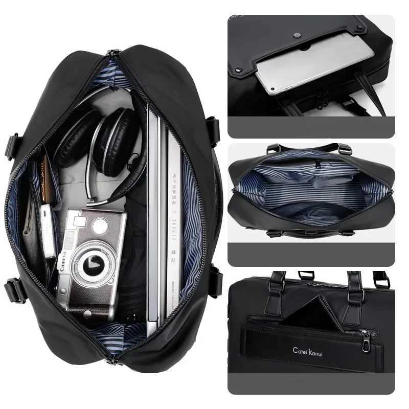 Casual Fashion Travel Totes Men Hand Bag Single Shoulder Men Handbag Large Capacity Business Crossbody Bag Male Top-Handle Bags W250610