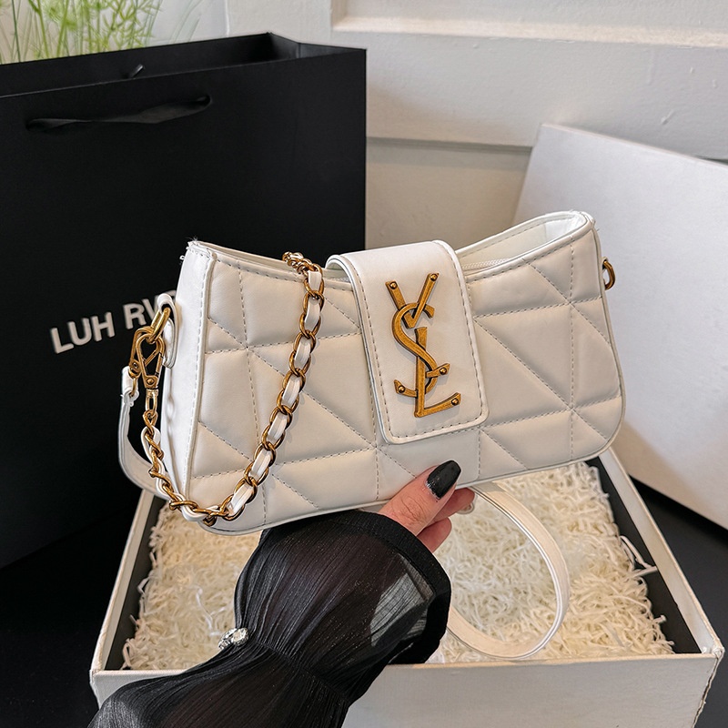 2025 Free Shipping Women's Designer Luxury New Single Shoulder Crossbody Bag black white