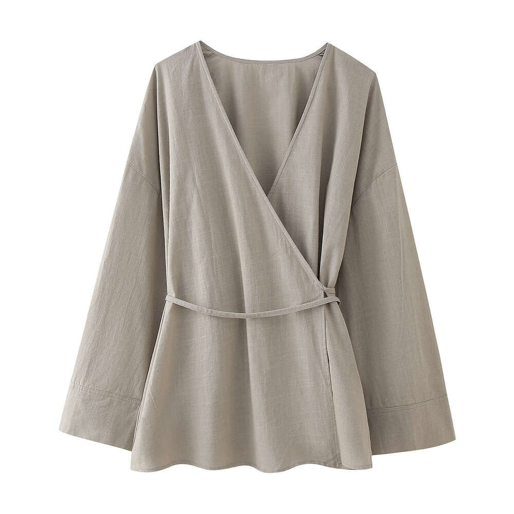 Spring New Style Textured Double Collar Kimono-Style Outerwear27743pants27431 B5