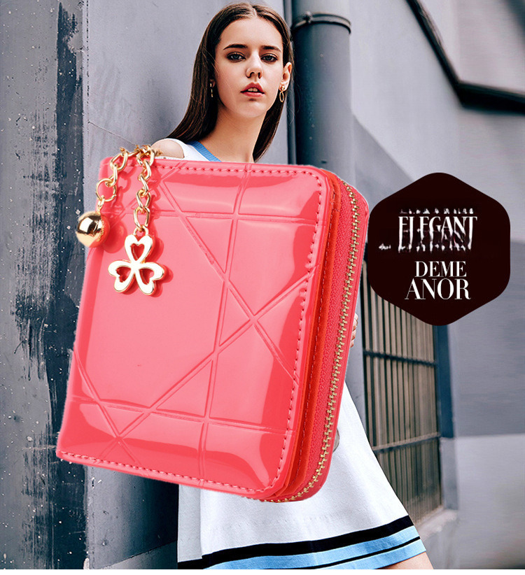Free Shipping 2025 New Designer Bag Short Zipper Quilted Card Bag Leather Diamond Women's Wallet Exquisite Practical Trend Coin Purse