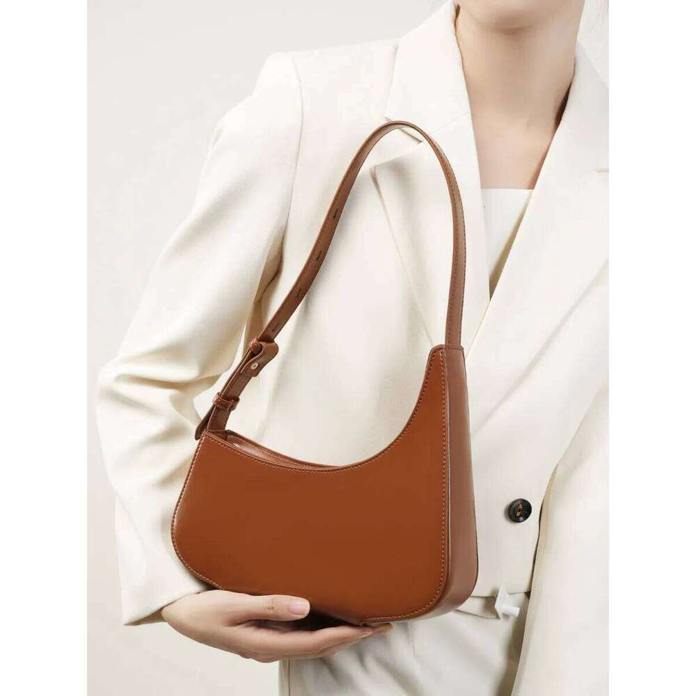 YANATARI underarm cowhide Genuine leather handbags women vintage shoulder female korean bag high quality 2025