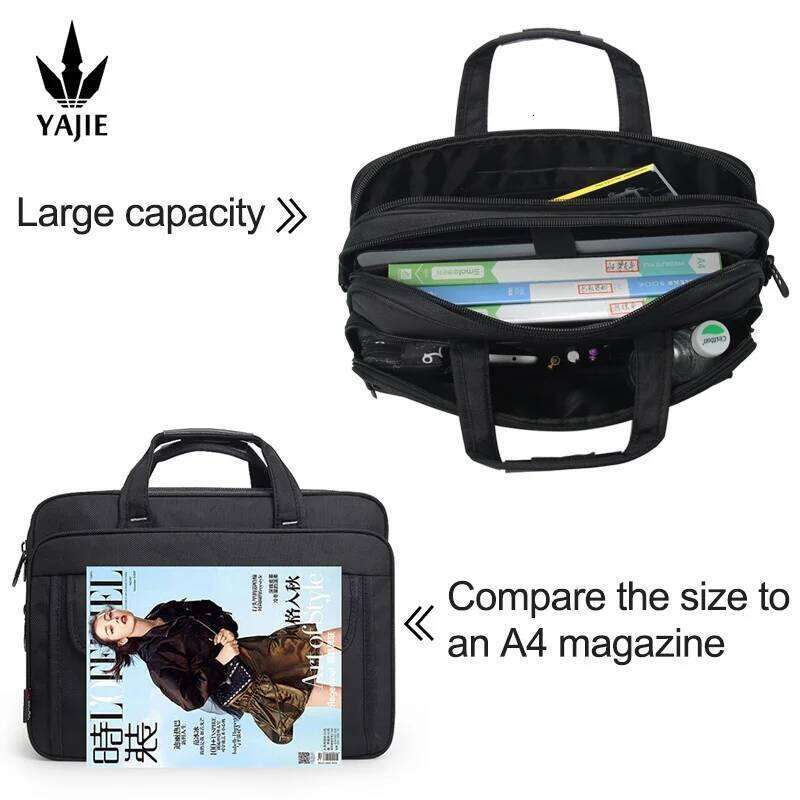 Stylish Water-resistant Businessmans Notebook Case: Spacious Design Fits Up To A 15.6