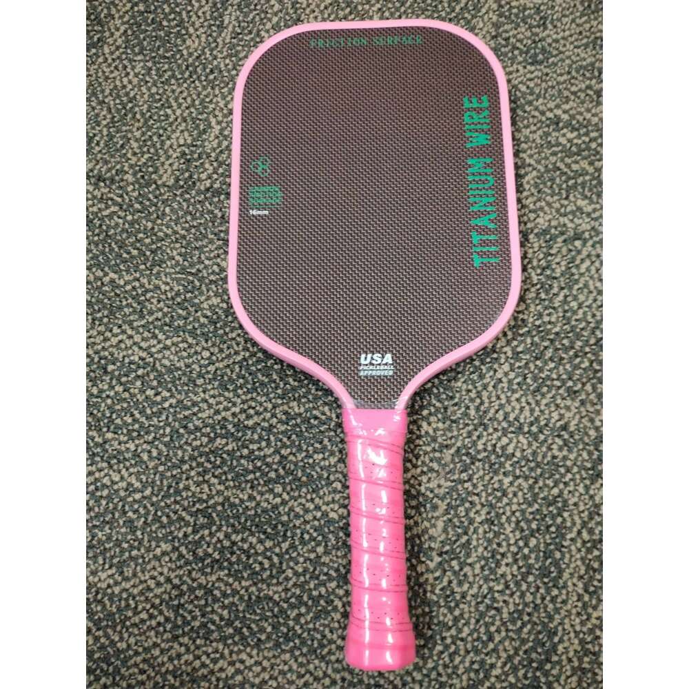T700 Carbon Fiber Pickleball Paddle with Fabric Pattern Face, Protective Frame, Breathable Handle Strip, High-End Competition Ra