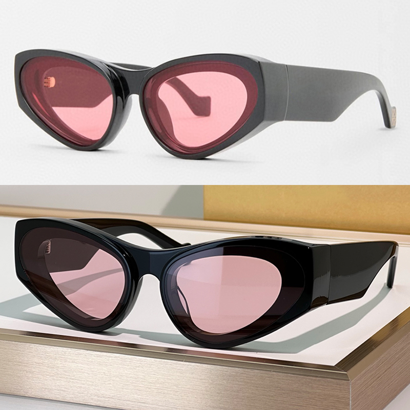 Designer Oval Sunglasses For Women Men Fashion Acetate Fiber Eyewear 40171 Luxury Sunglasses Outdoor Goggles UV400 Protection Glasses With Box