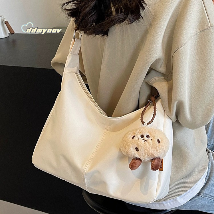 Women's Spring Summer New Crossbody Versatile Simple Shoulder Bag Korean Style College Student Commuter Backpack ddmynov