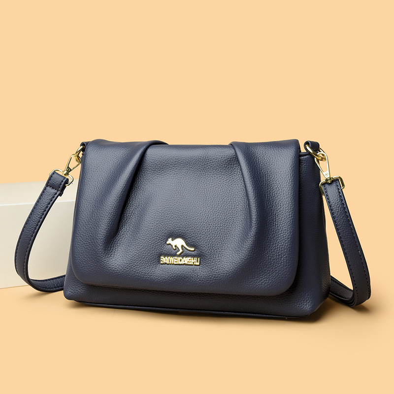 Free Shipping 2025 New Soft Leather Luxury Underarm Bag Wrinkled Texture Cloud Bag Shoulder Bag Simple Versatile High-end Designer Fashion Women'
