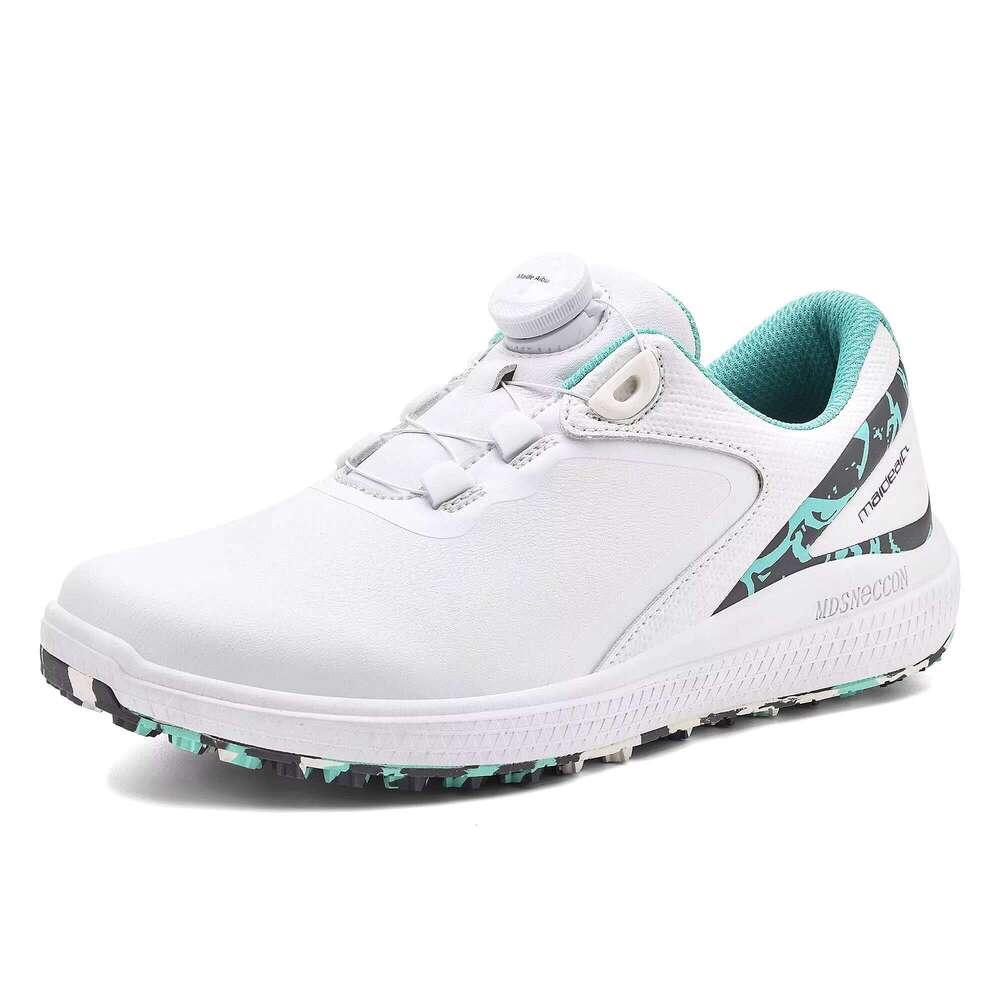 New Arrive High Quality Golf Women Breathable Microfiber Upper Rotating Shoelaces Sport Shoes