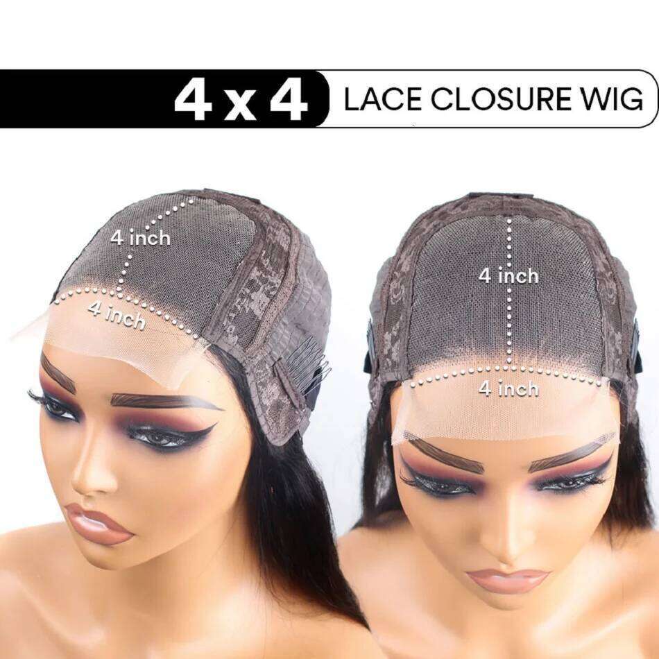 straight 4x4 human hair 5x5 hd lace bob cheap wigs on sale clearance for closure wig