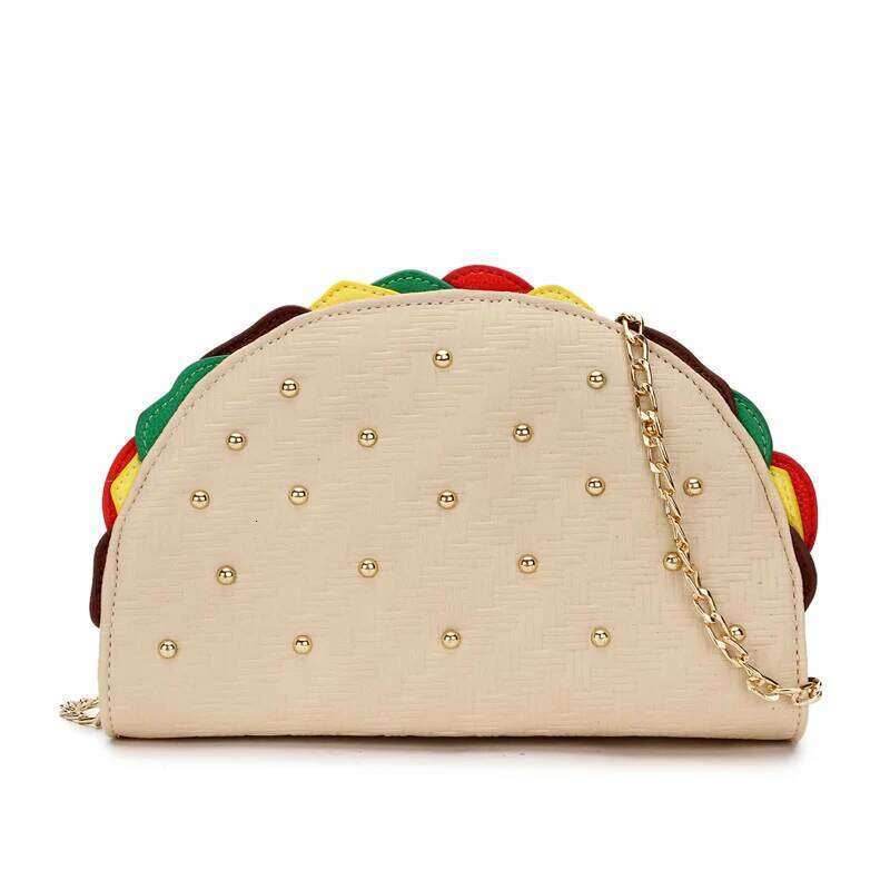 Cute Mexico Taco Shape Women Food Model Handbag And Purse Female Designer Clutch Party Girls Chain Ladies Shoulder Bag