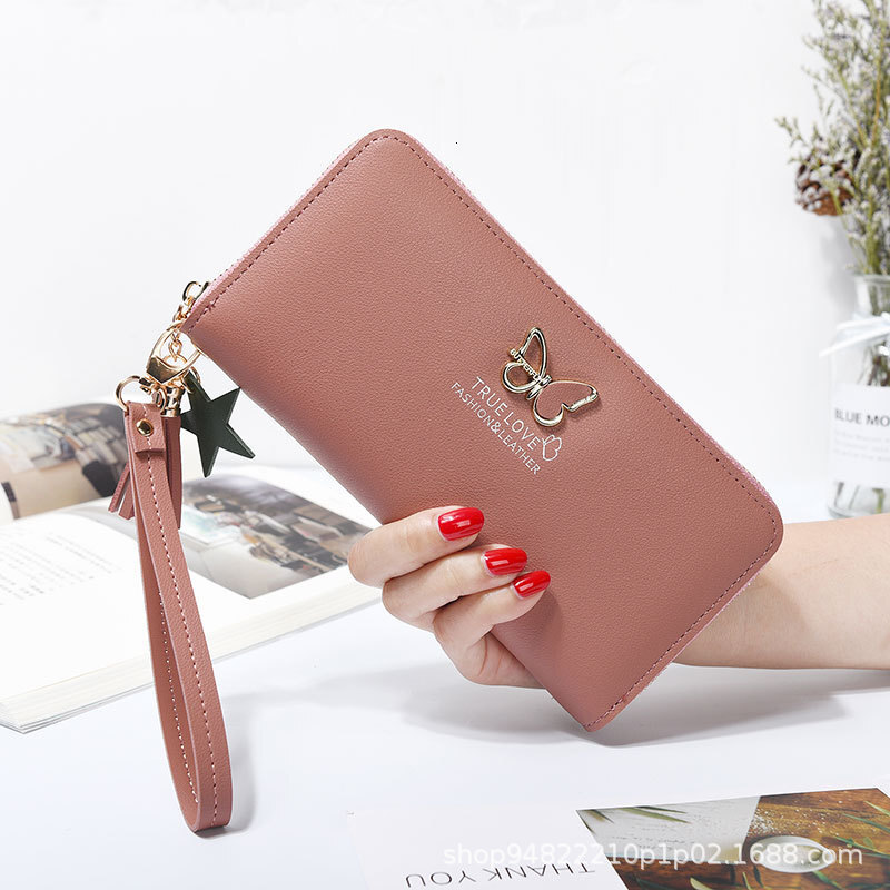 Free Shipping 2025 New Designer Bag Women's Long, Large Capacity Single Zipper Wallet Multifunctional With Card Slot Coin Bag Exquisite And Pract