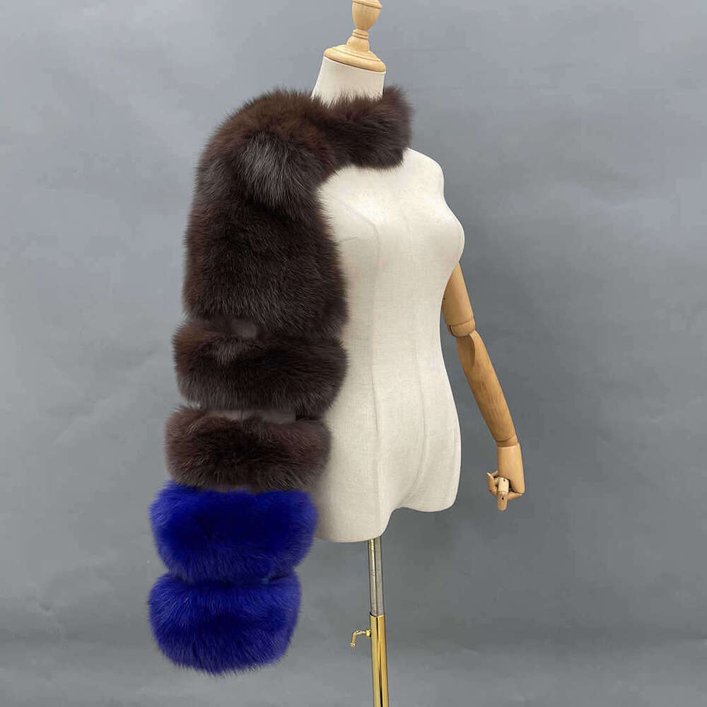 2023 New Autumn Winter Women Faux Fur Long Sleeve Shawl Coat