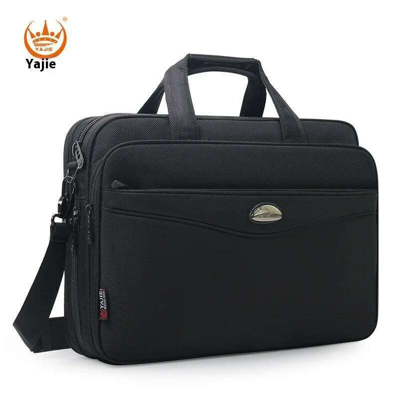 Large Capacity Briefcase Men Business 15.6 Inch Laptop Bag Shoulder Canvas Handbags Notebook Bags Messenger