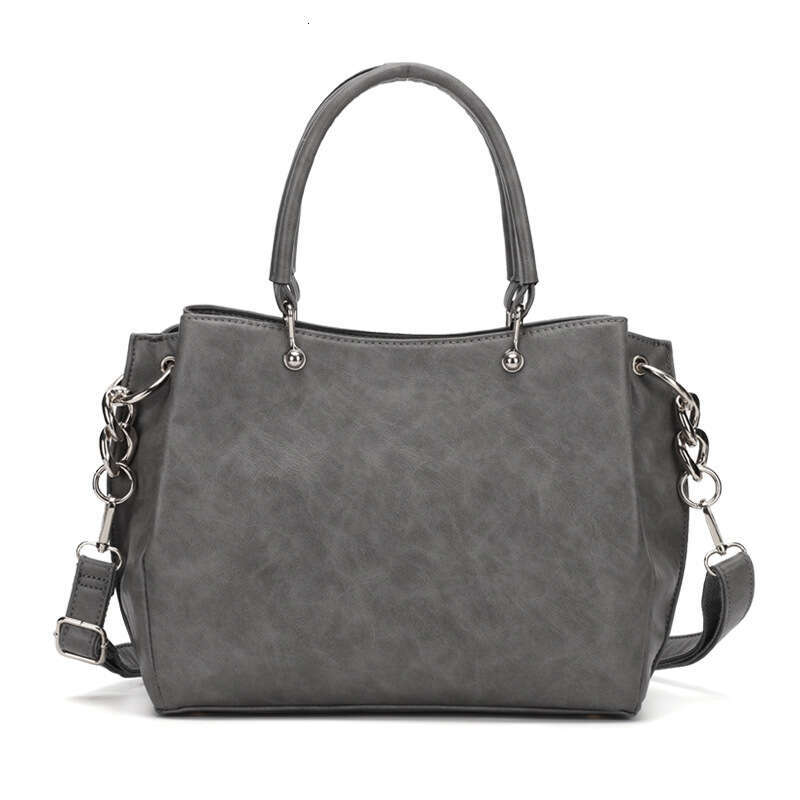 Korean Style Women's Large Capacity Handbag High-end Niche Light Luxury Shoulder Crossbody PU Bag