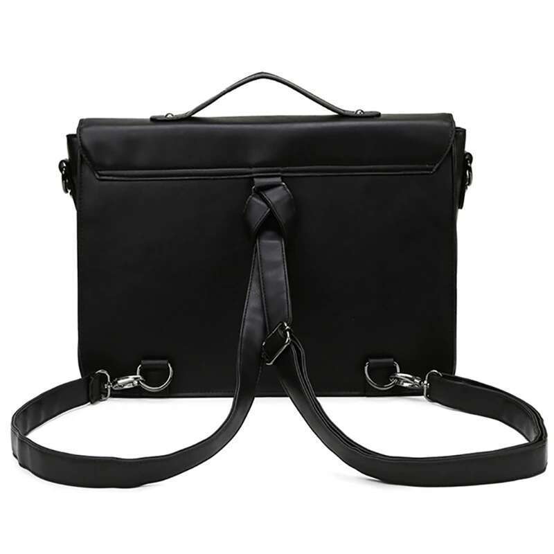 Fashion Korean Style Man Bussiness Briefcases Backpacks Handbags Unisex Office Classic High Capacity Laptop Shoulder Bags