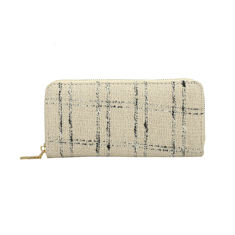 Free Shipping 2025 New Designer Bag Cotton And Linen Single Handle Women's Wallet Long, Exquisite And Practical Card Bag High-quality Trendy Coin