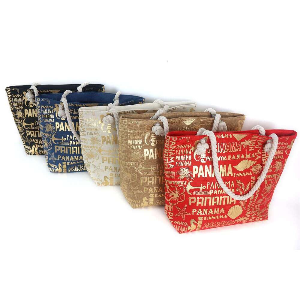 New Canvas Foam Craft Large Capacity Fashion Trend Letter Print Women's Shoulder Beach Tote Bag