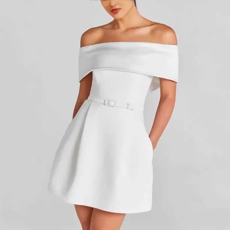 New Fashionable Hot Selling Spring and Summer New Waistband One Shoulder Dress INS Casual Party Dress for Women XJ250610