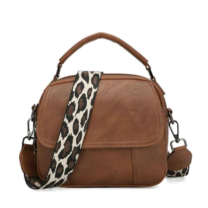 Spring New Women's Shoulder Crossbody PU Handbag Small Square Bag