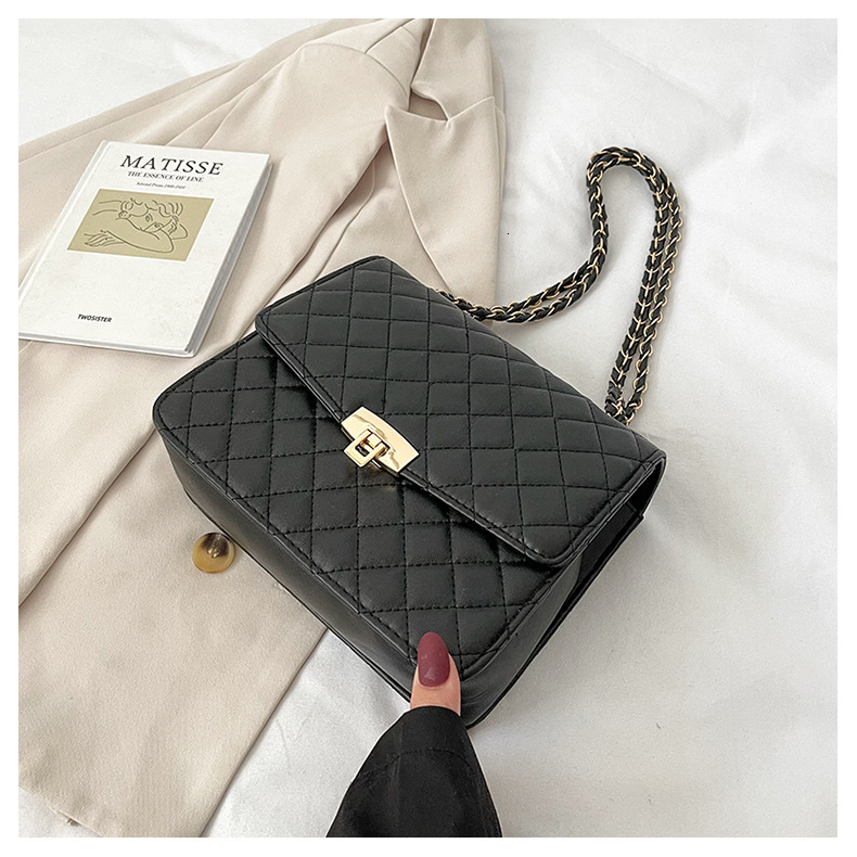 Free Shipping New Designer Bag For 2025 Women's Luxury Wallet Bag Crossbody Retro Trend Quilted Chain Handbag Fashion Shoulder Bag