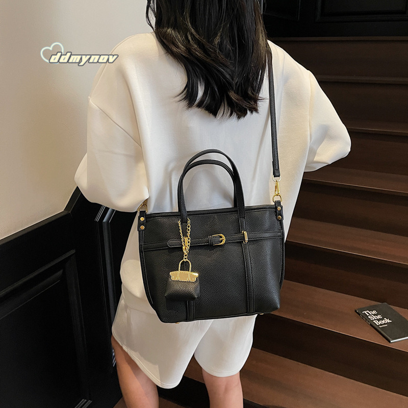 High-end Handheld Basket 2025 New Style Textured Versatile Bucket Large Capacity Shoulder Crossbody Bag ddmynov