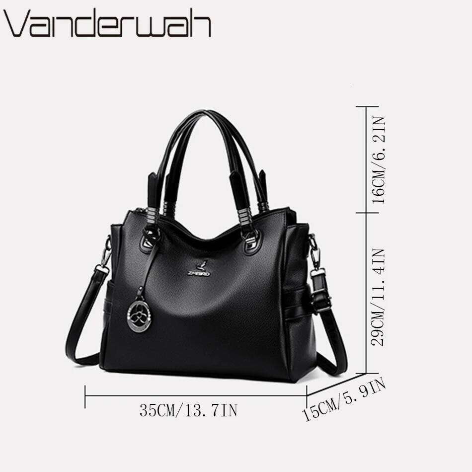 Genuine Handbags Designer High Quality Leather Large Crossbody Bags For Women 2024 Shoulder Bag Sac A Main