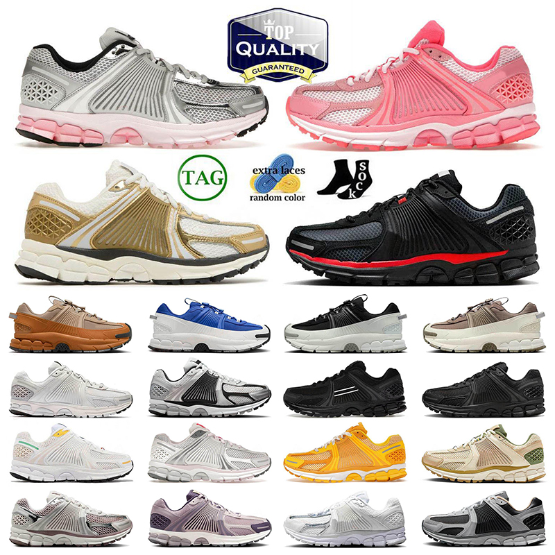 Top Quality Designer Running Shoes Vomero 5 Roam Metallic Gold Photon Dust Pink Thunder Blue Triple Black Flax Vomeros Mens Women Flat Trainers Sneakers 36-45
