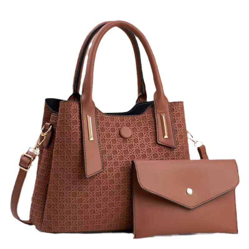 New Simple Fashion Trend Mother-Daughter High-End Large Capacity Shoulder Crossbody Bag Handbag for Women