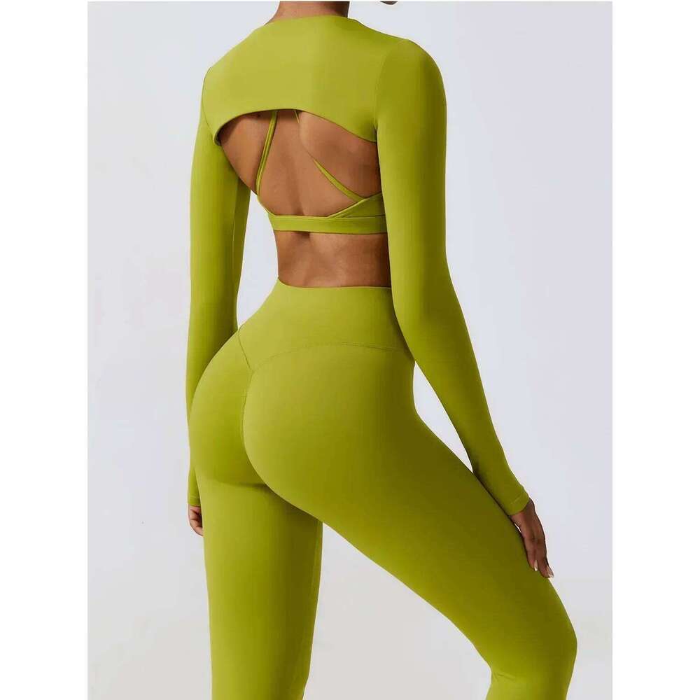 3 Piece Yoga Set Workout Outfits Women Tracksuit Jacket Sport Bra High Waist Leggings Fiess Long Sleeve Gym Zipper Sportswear