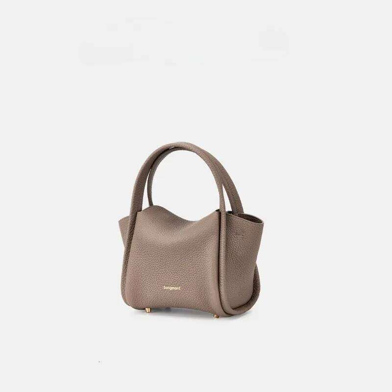 Women's Leather Handbag Top-handle Bags Vegetable Basket Summer Hand-held Crossbody Mini Phone Bag
