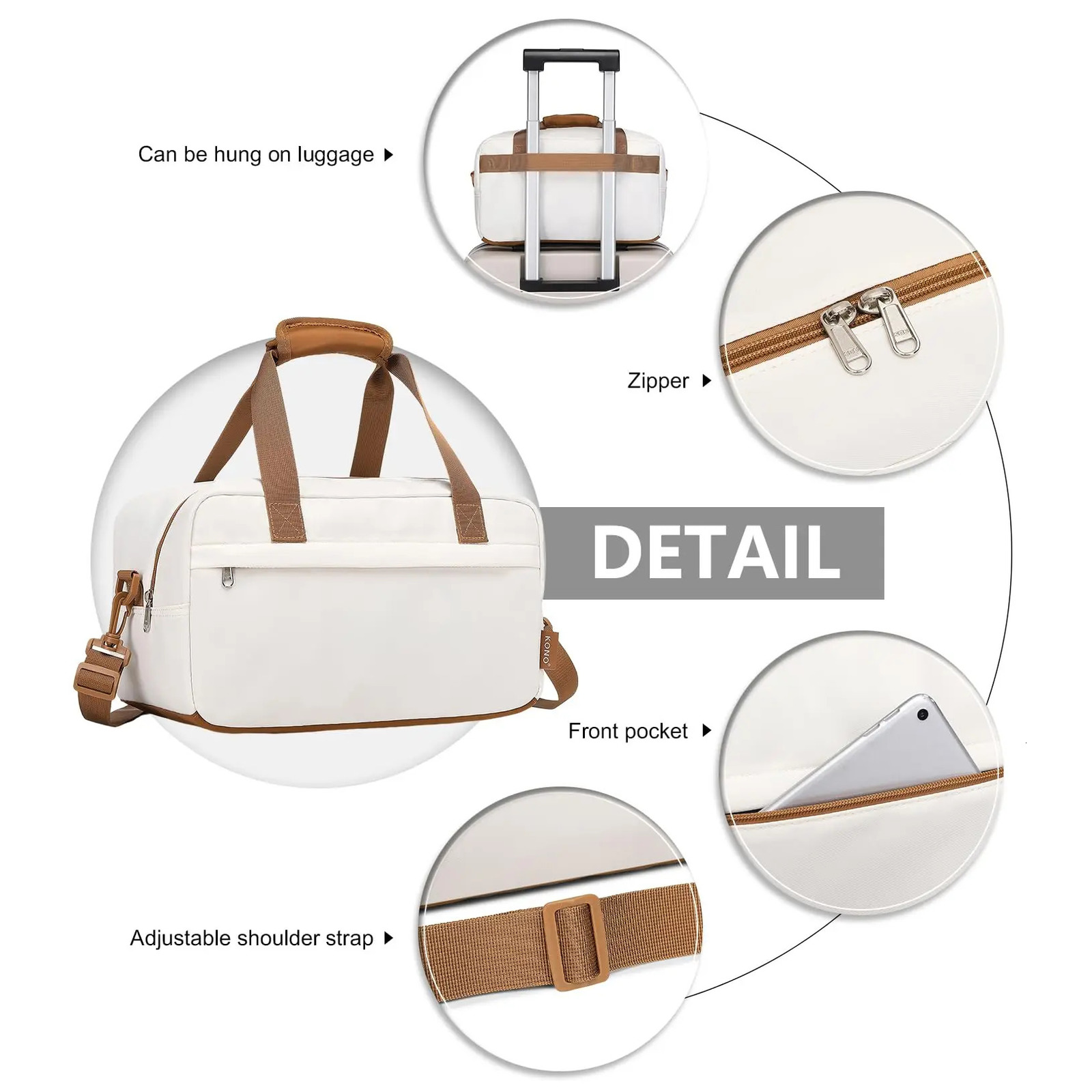 Any 35x20x20 Cabin Bag Under Seat Ryanair Flight Carry On Sports Travel Duffel Holdall Hand Luggage 14L Unisex 250605